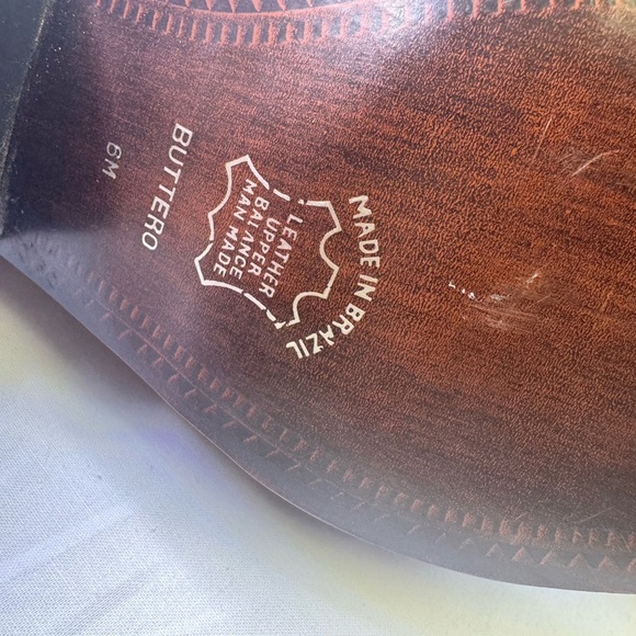 Vintage western cowgirl Brown Leather Ankle Boots - Picture 6 of 7